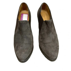 Firenze.Studio Brown Suede Leather Heel  Ankle Booties Sz 37.5 EU